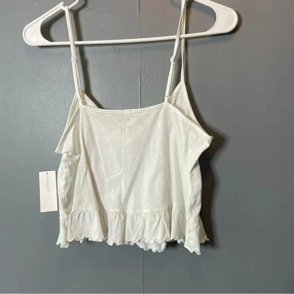 NWT American eagle cropped white peplum tank top size small - Picture 9 of 10